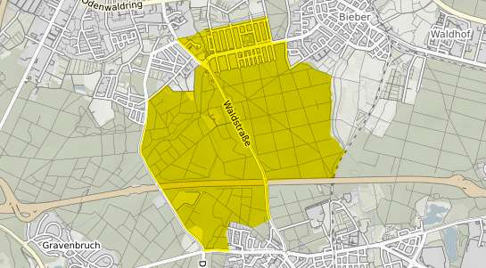 Immobilienpreisekarte Offenbach am Main Tempelsee